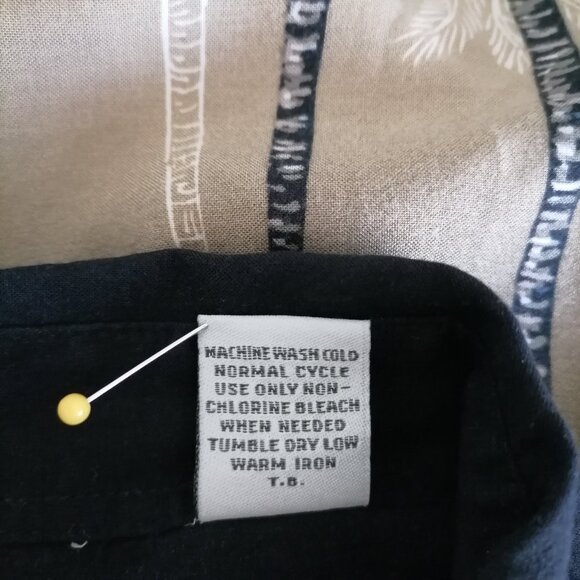 Batik Bay Mens Brown Black Short Sleeve Rayon Hawaiian Button Up Shirt Size XL - Picture 6 of 6